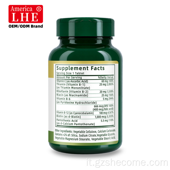 Shecome Super B Complex Compresse Supporto al metabolismo energetico